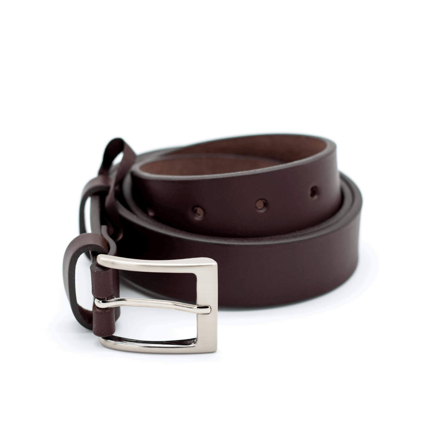 Ceinture cuir marron 30mm Dgrandiose