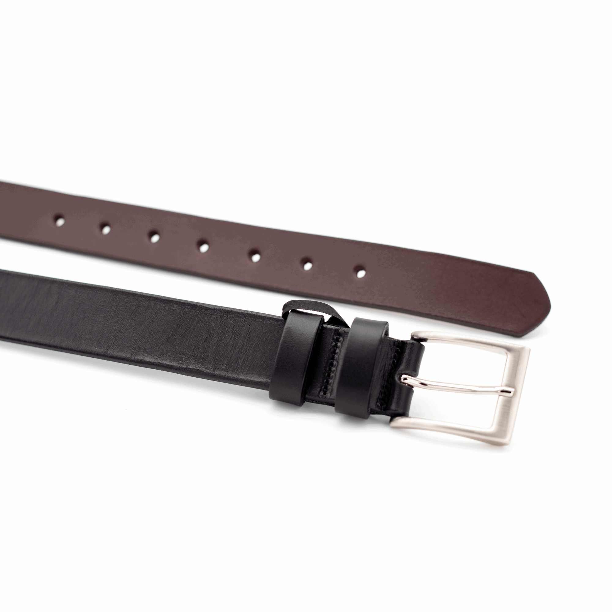 Ceinture cuir marron 30mm Dgrandiose