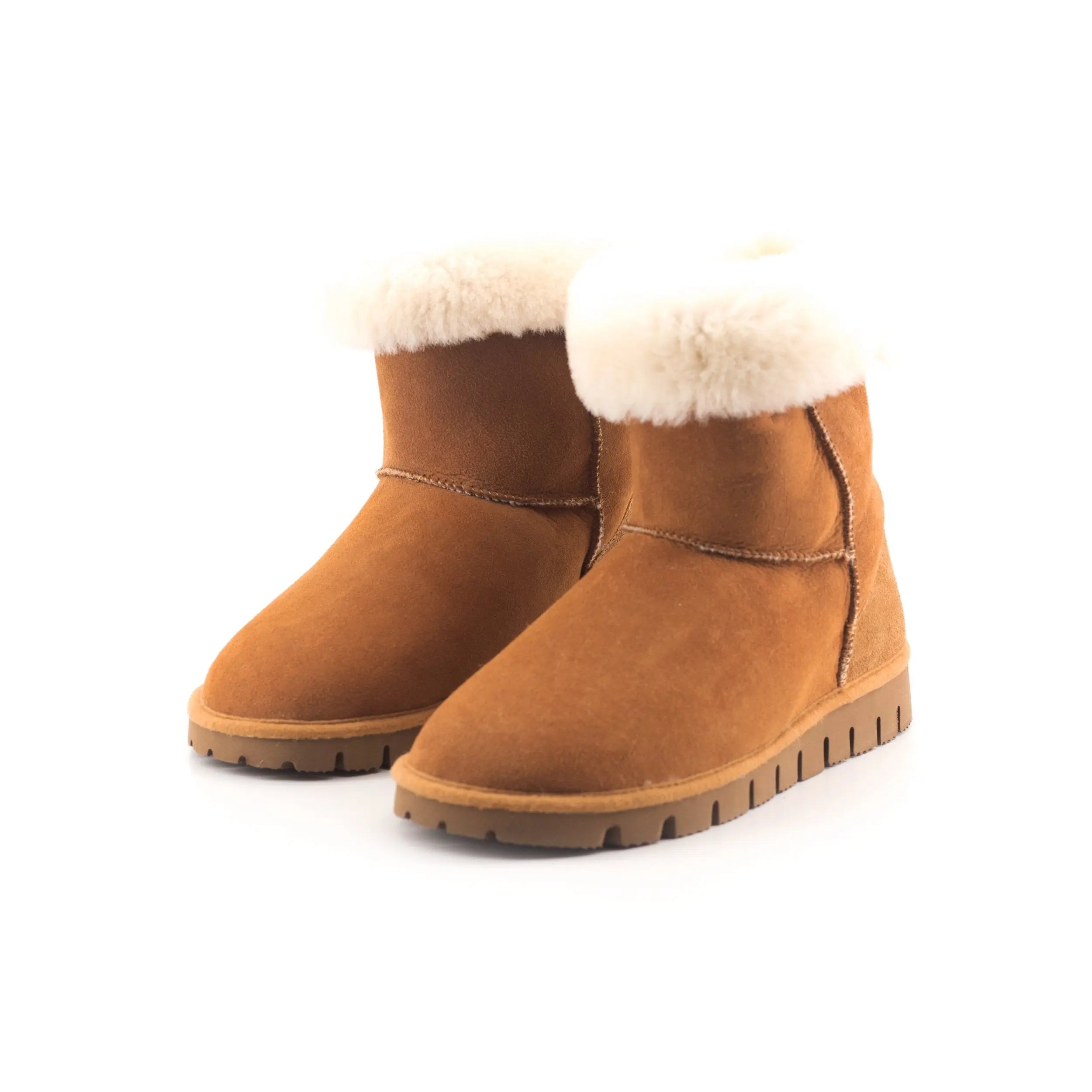 Boots camel en mouton - Dgrandiose