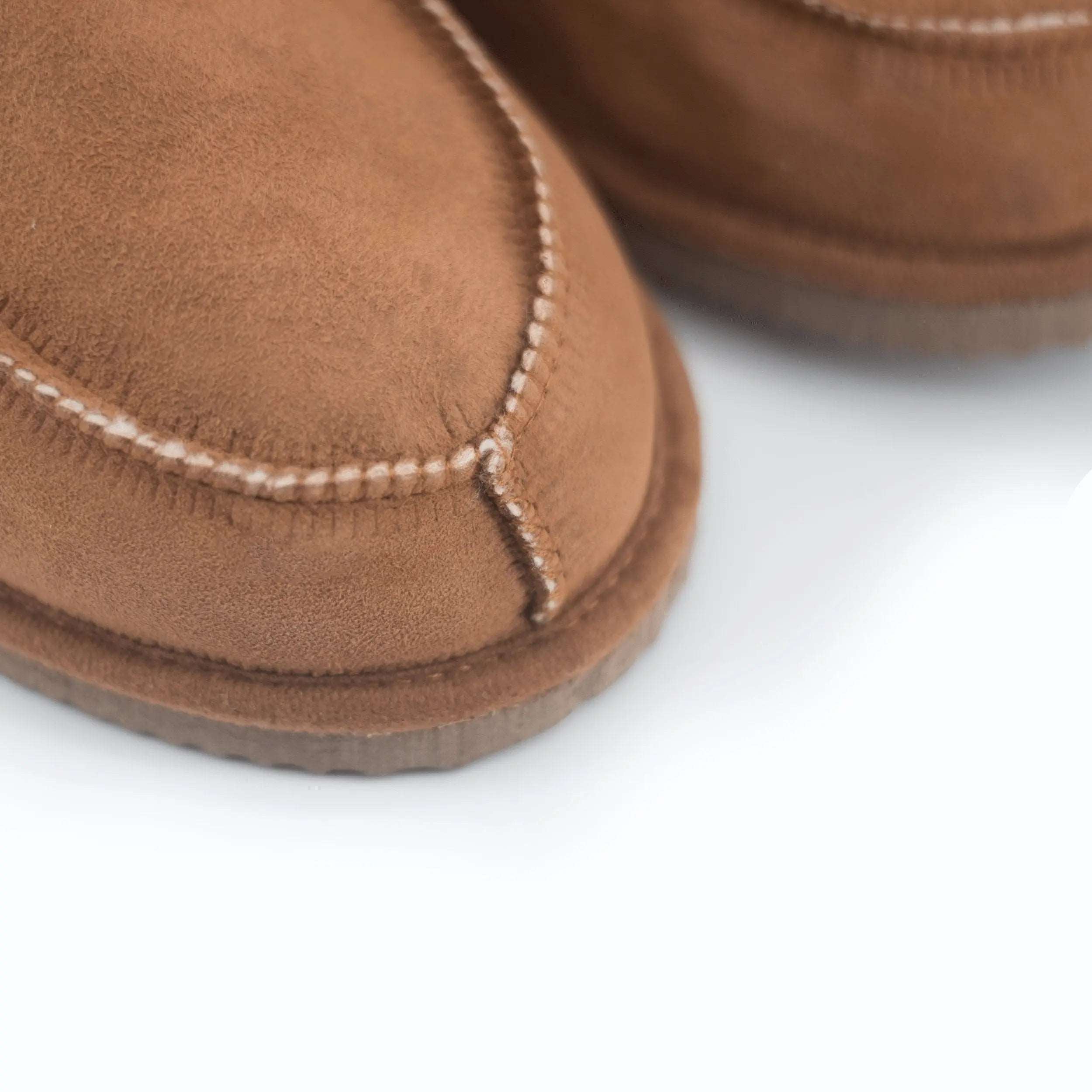 Chaussons bottines en peau de mouton camel - Dgrandiose