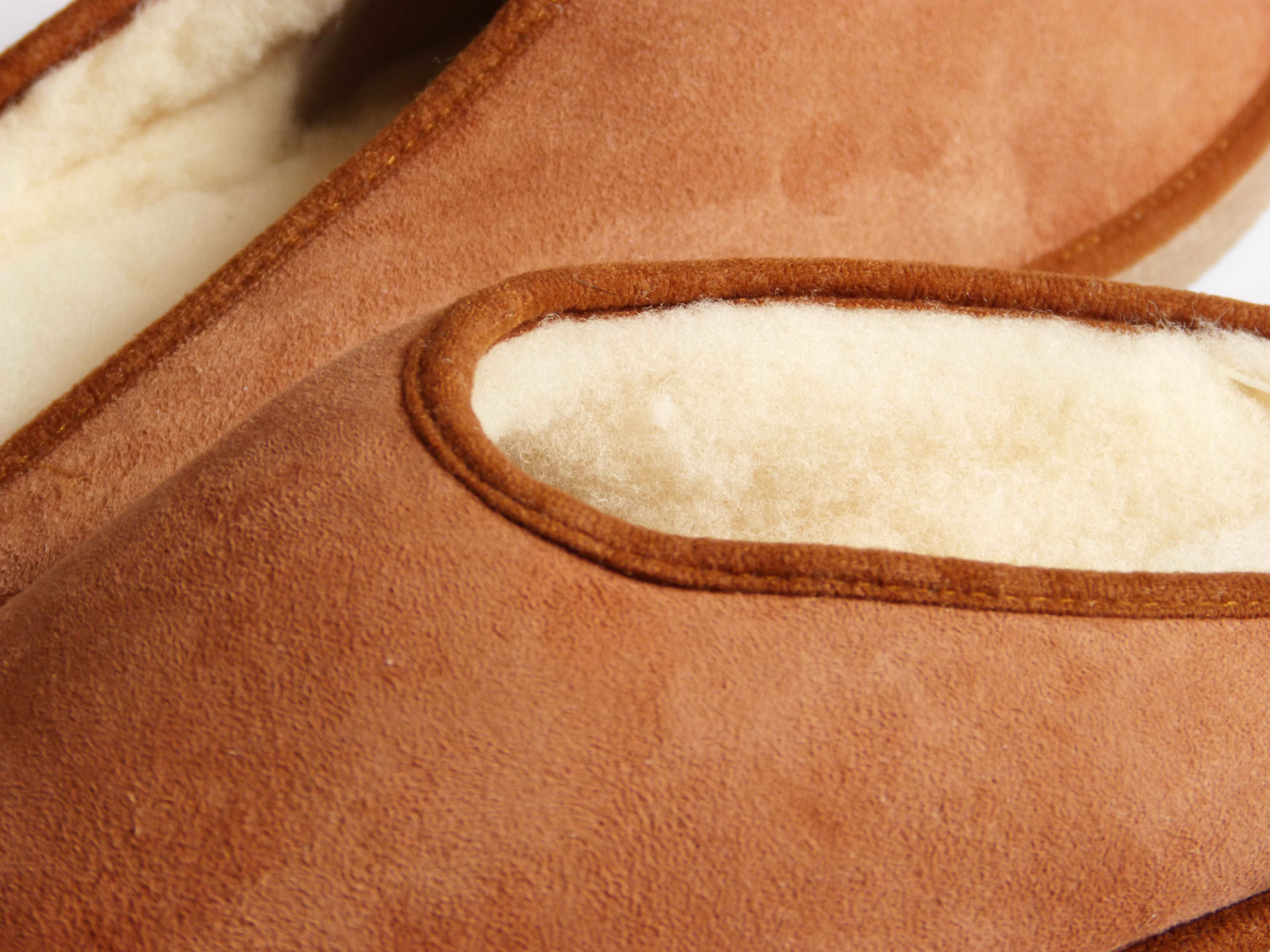 Mules homme Camel en peau de mouton - Dgrandiose