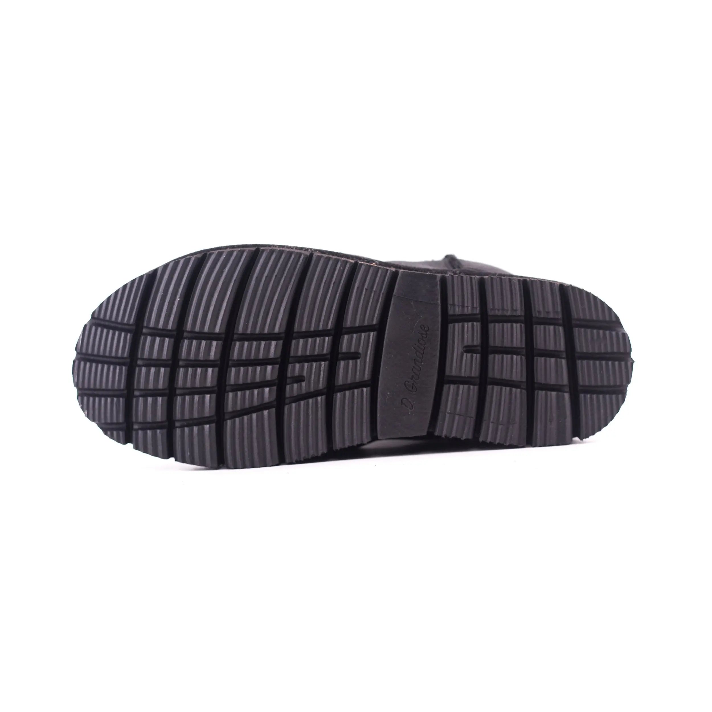 Boots noires peau en mouton - Dgrandiose