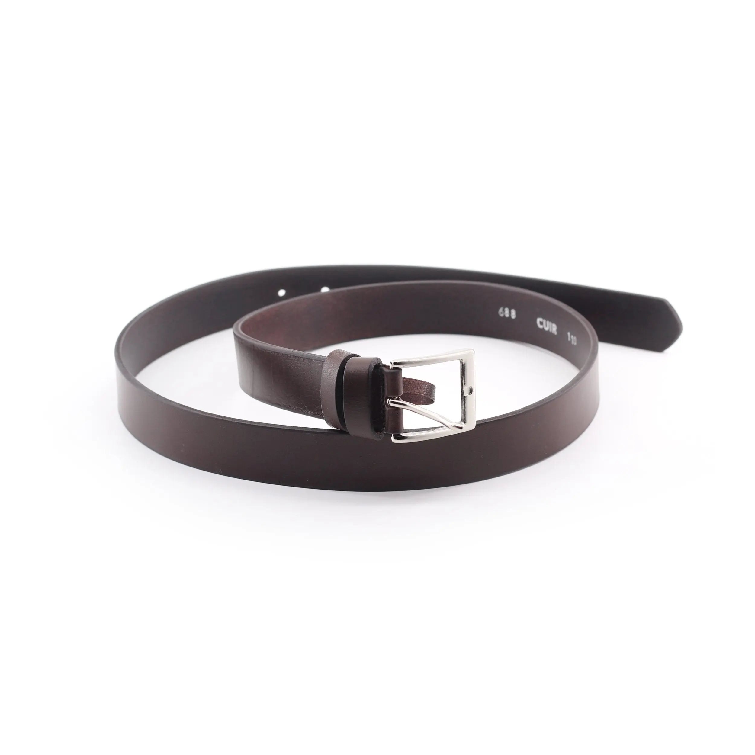 Ceinture cuir marron 30mm - Dgrandiose