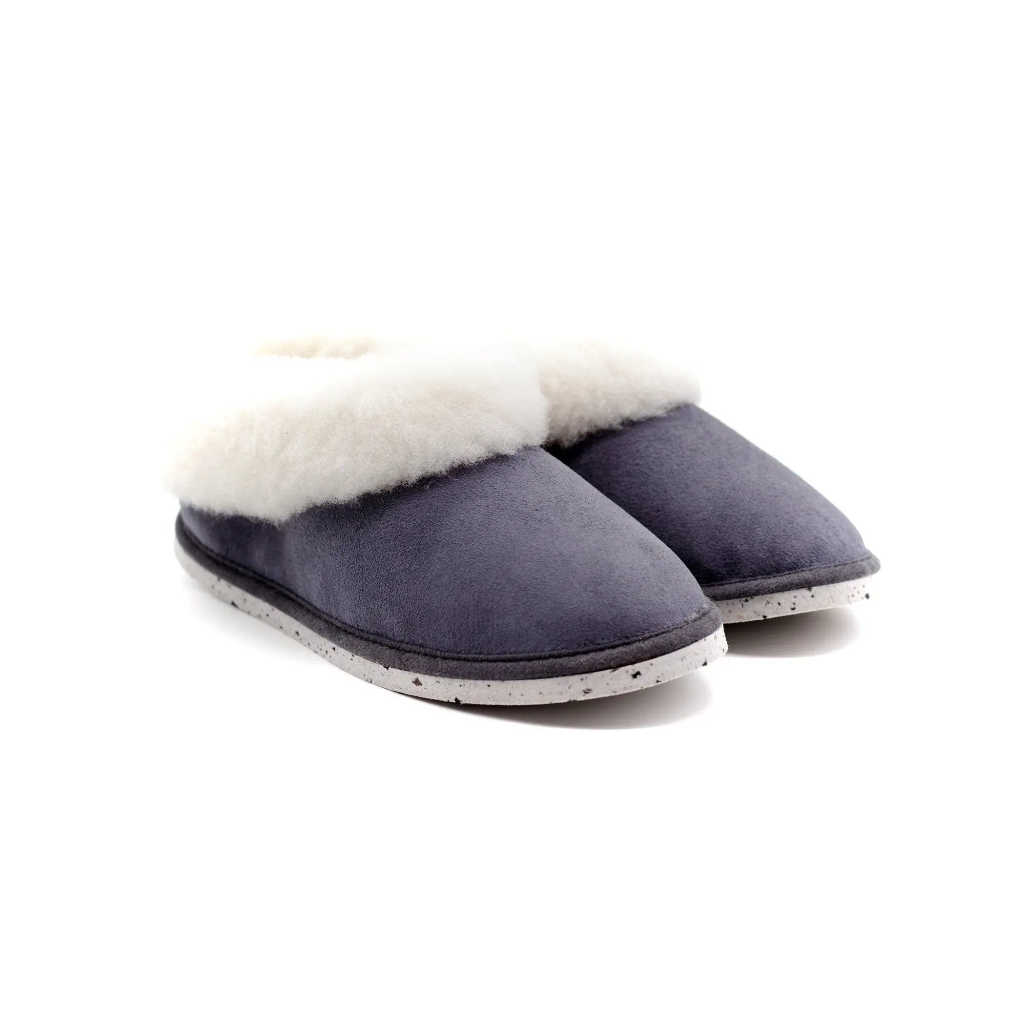 Chausson Recyclé Gris Bleu Colombe - Dgrandiose