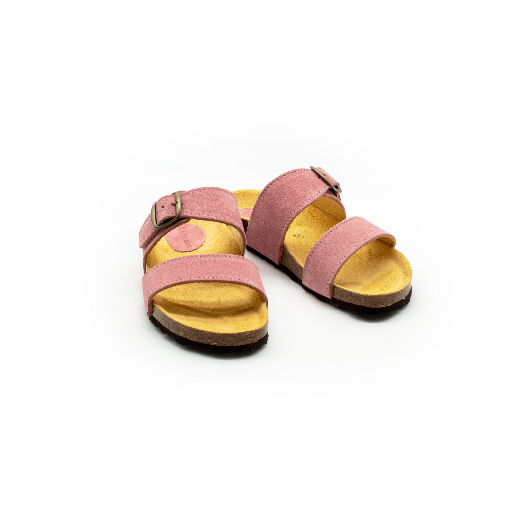 Sandales LISBONNE en cuir Rose - Dgrandiose