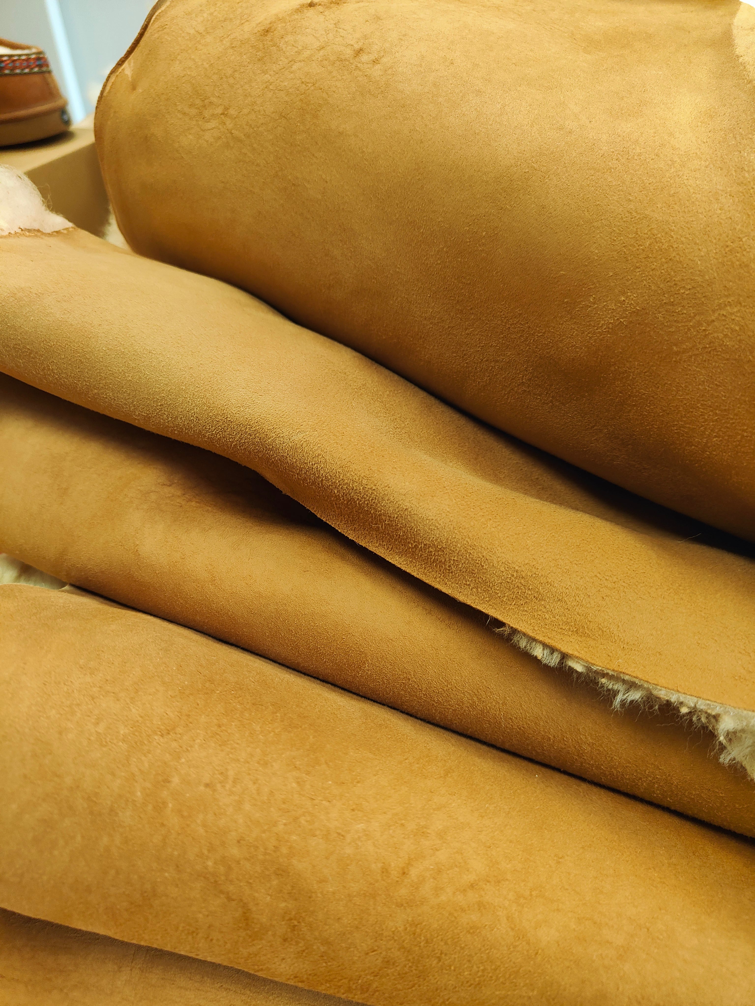 Peau de mouton couleur miel